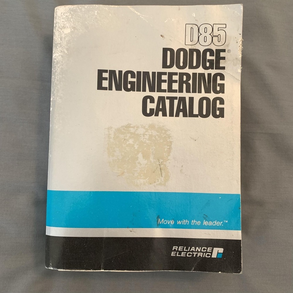 Vintage 1984 Dodge D85 Engineering Trade Catalog Reliance Electric USA Softcover